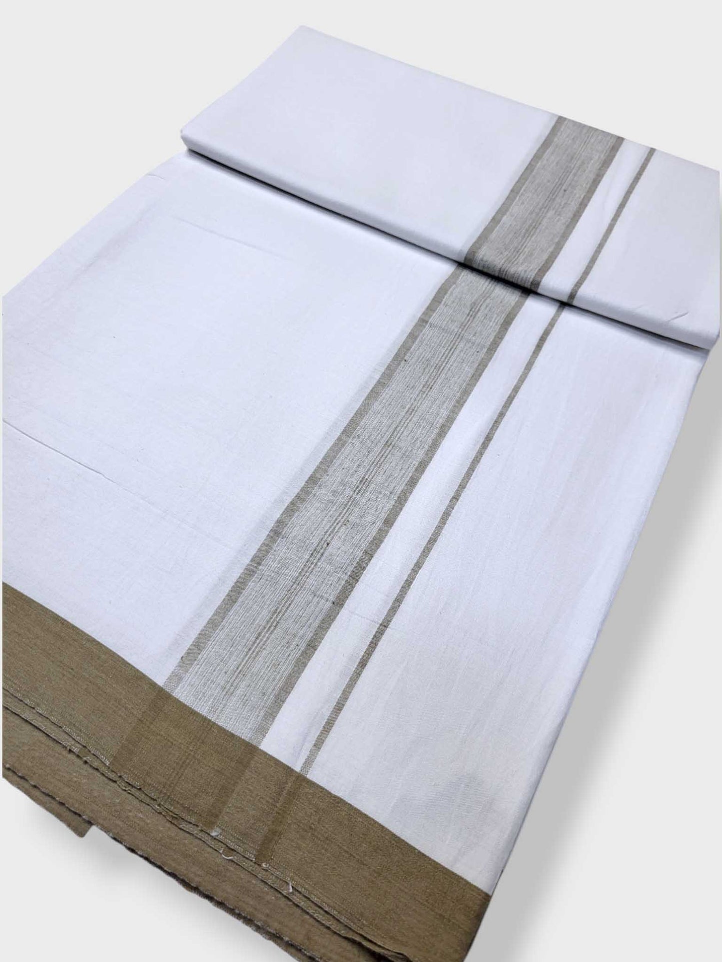 Single Kerala Pure White Mundu/Dhoti