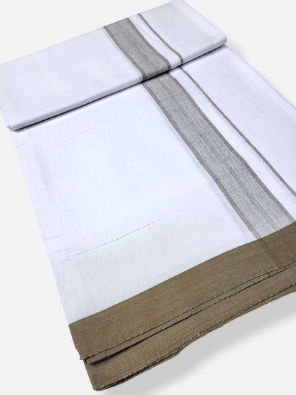 Single Kerala Pure White Mundu/Dhoti