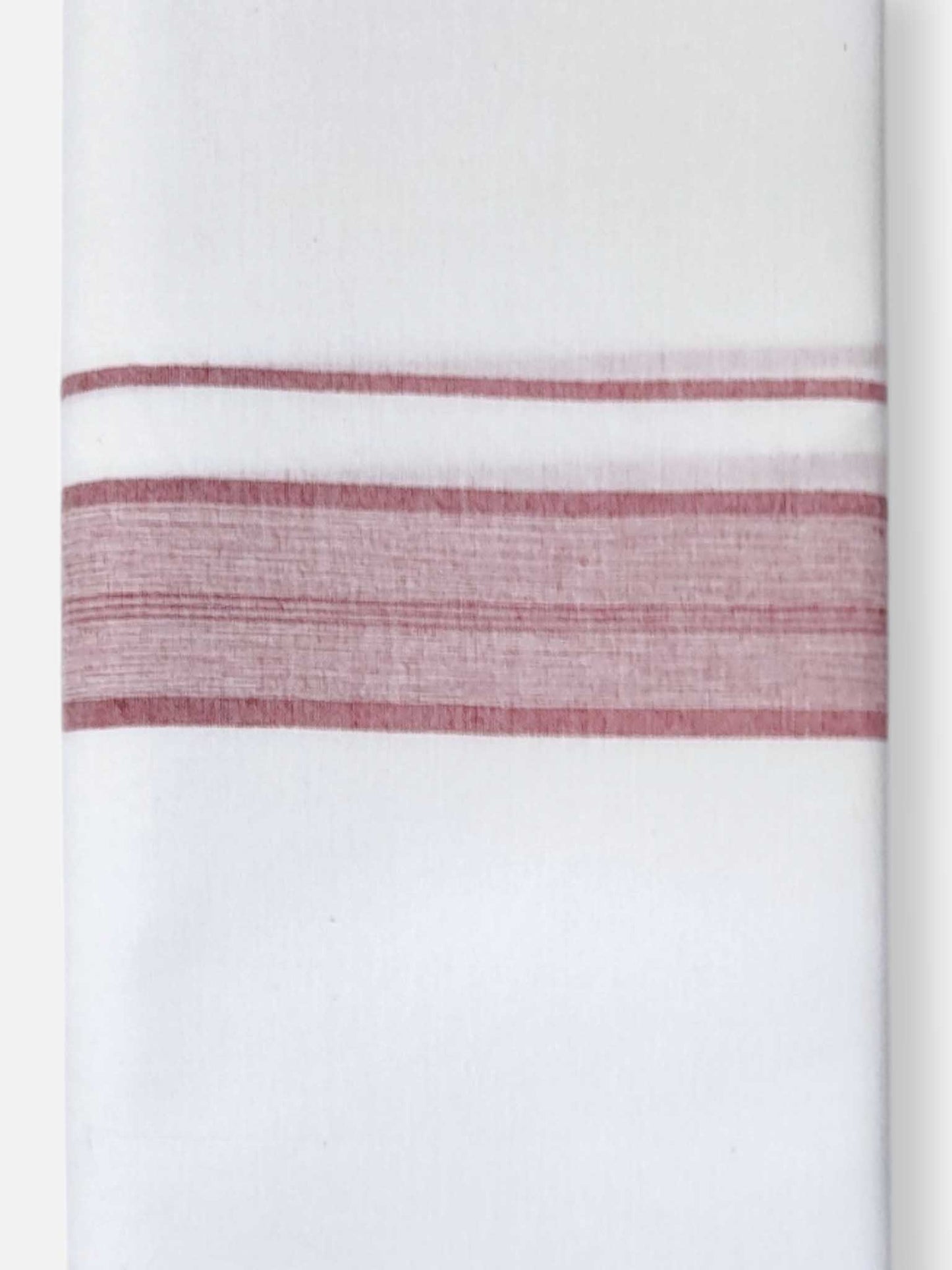 Single Kerala Pure White Mundu/Dhoti