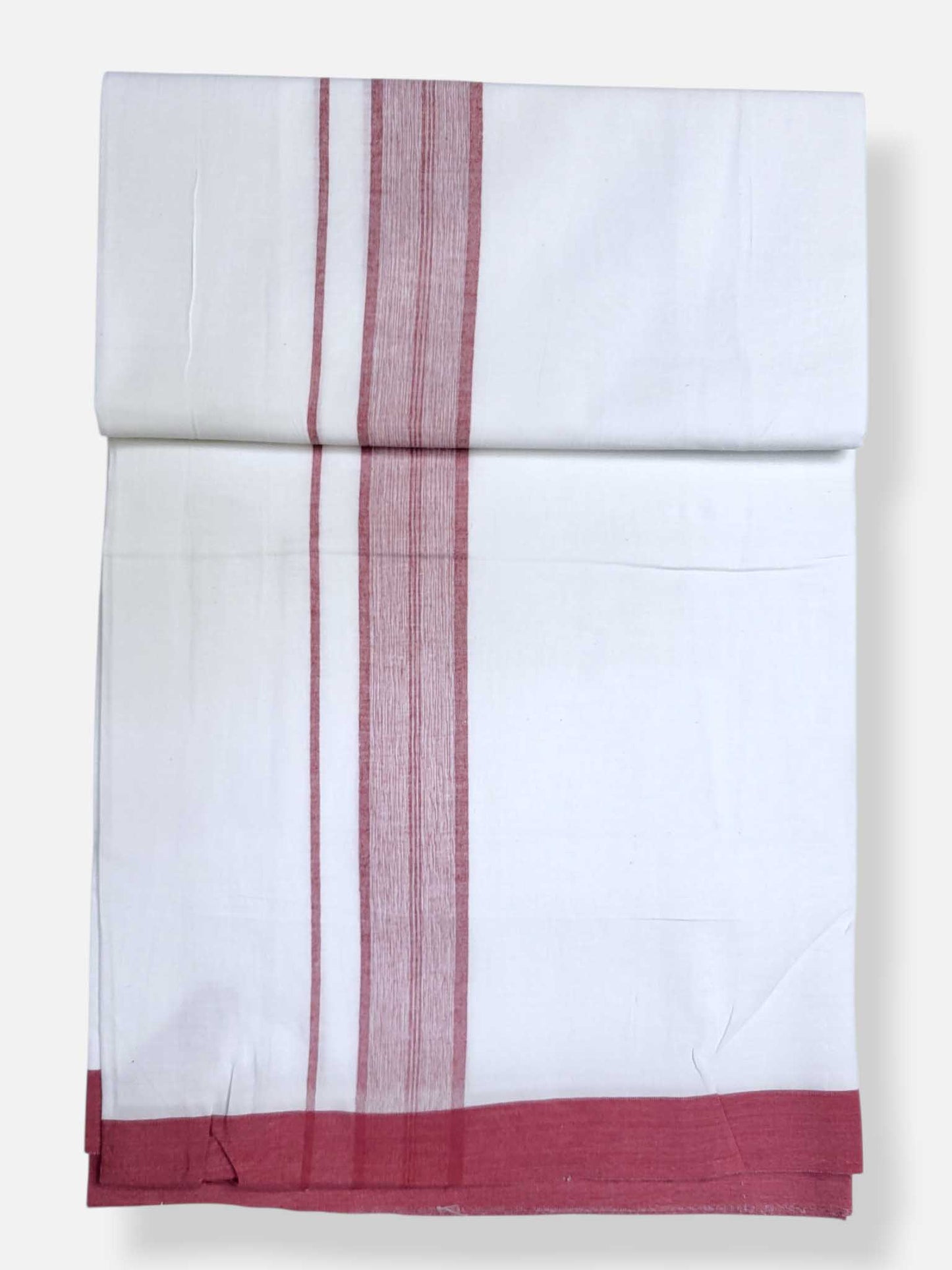 Single Kerala Pure White Mundu/Dhoti