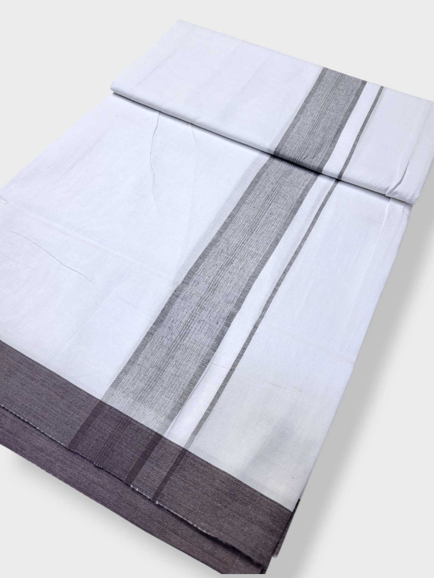Single Kerala Pure White Mundu/Dhoti