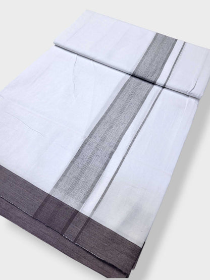 Single Kerala Pure White Mundu/Dhoti