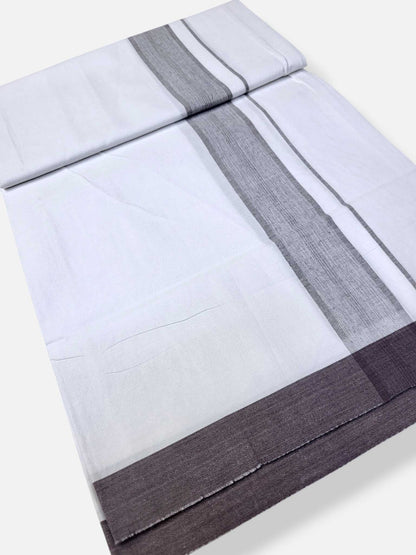 Single Kerala Pure White Mundu/Dhoti