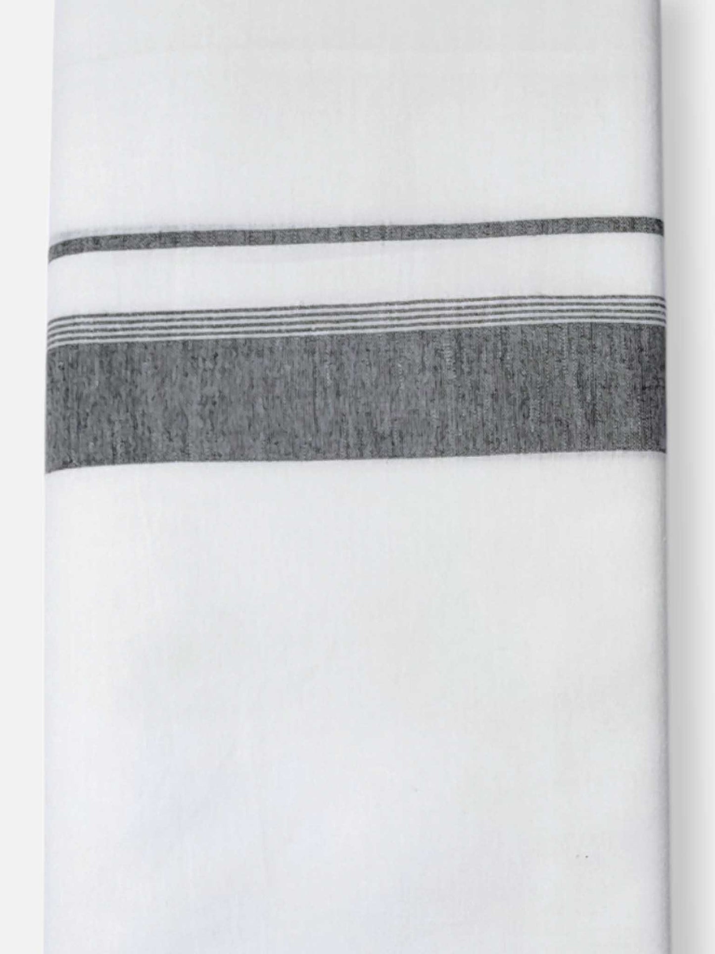 Single Kerala Pure White Mundu/Dhoti