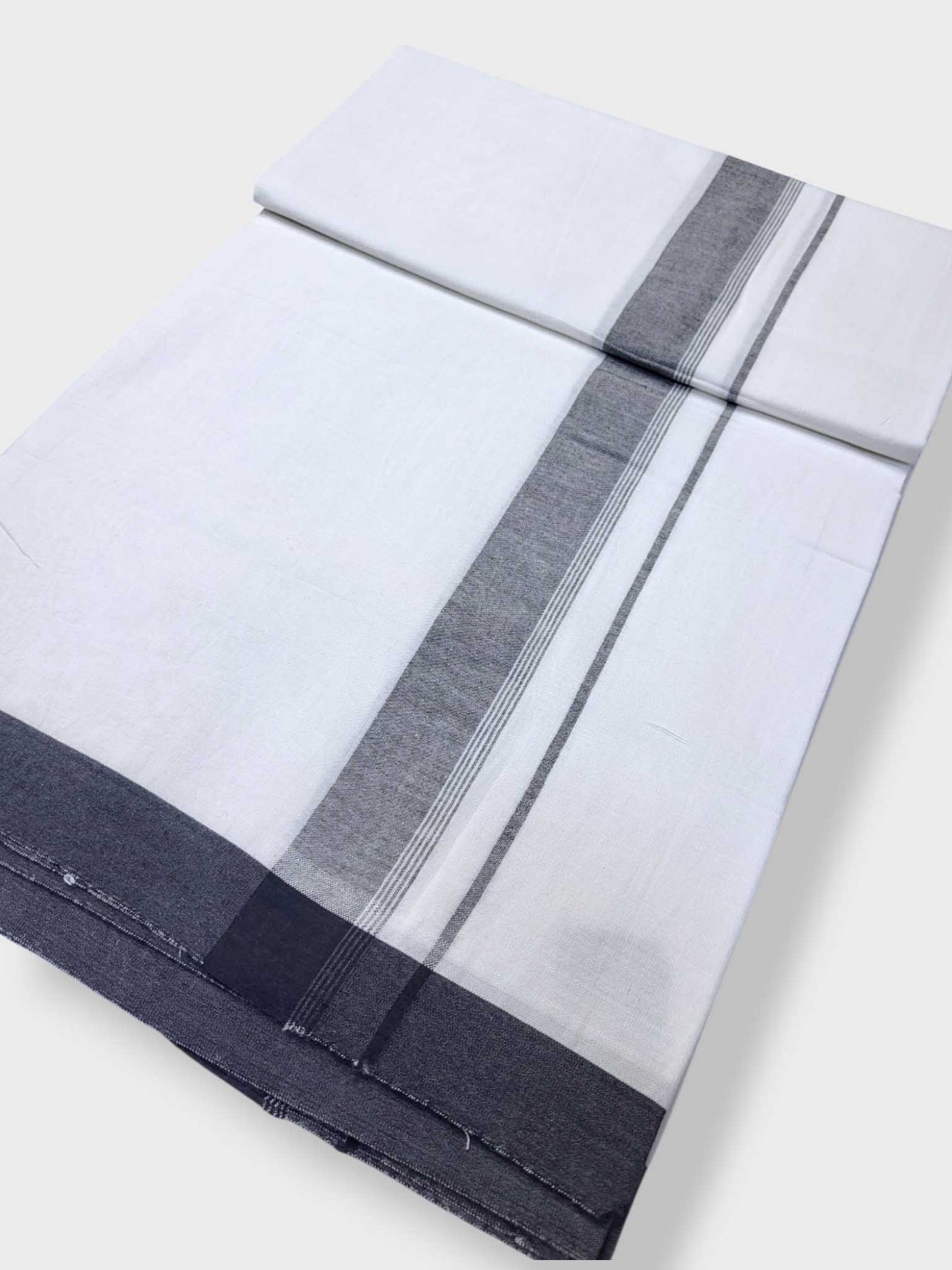 Single Kerala Pure White Mundu/Dhoti