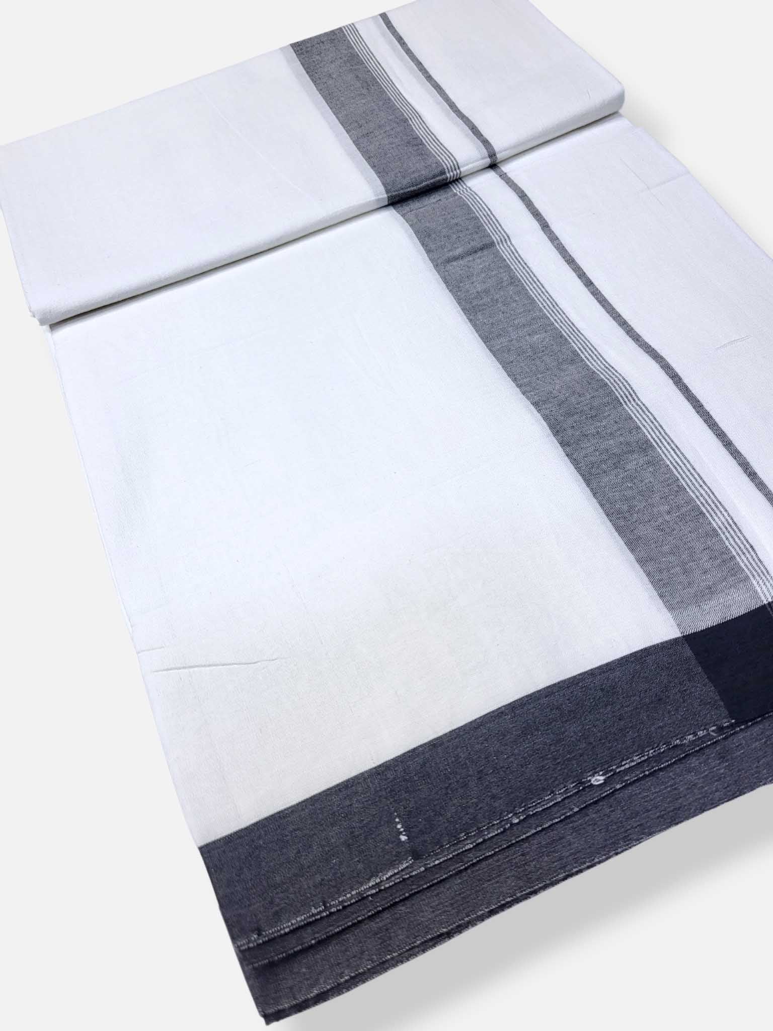 Single Kerala Pure White Mundu/Dhoti