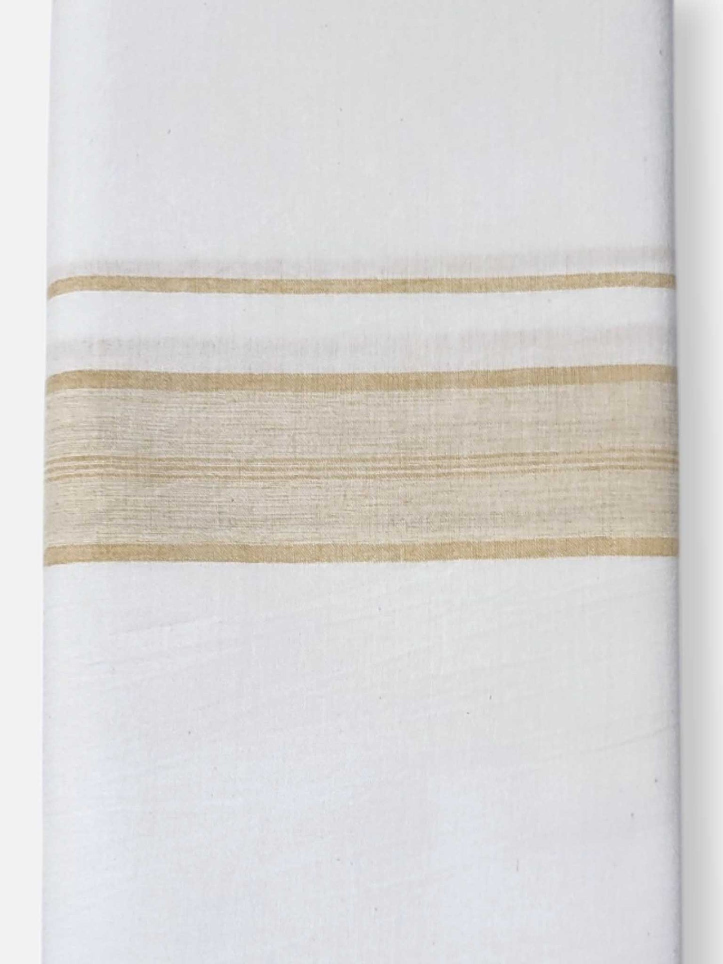 Single Kerala Pure White Mundu/Dhoti