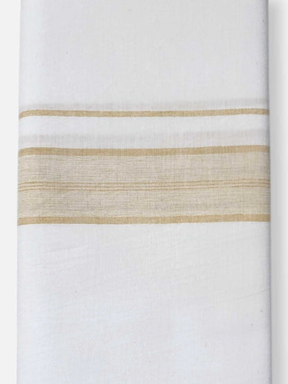 Single Kerala Pure White Mundu/Dhoti