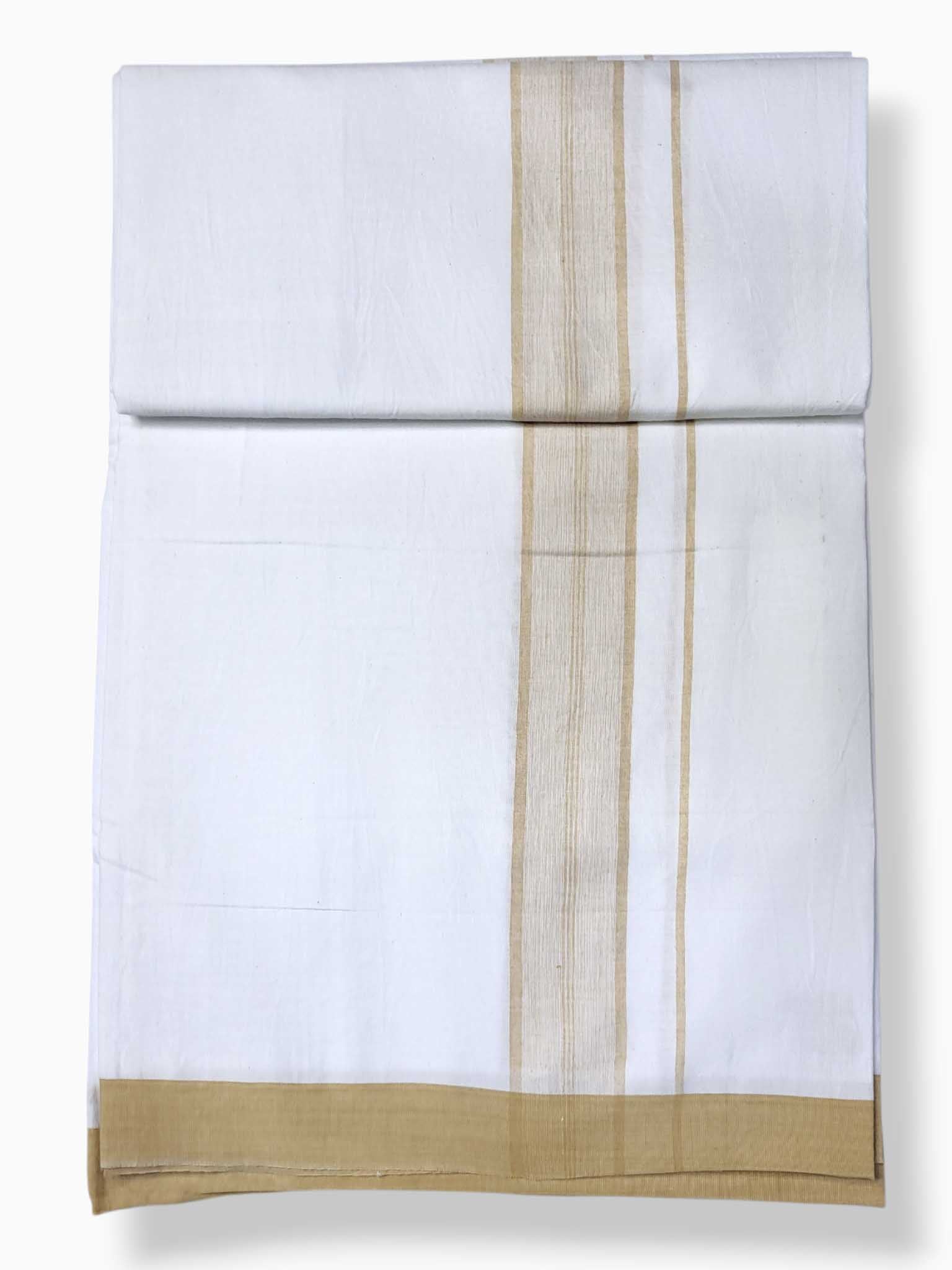 Single Kerala Pure White Mundu/Dhoti