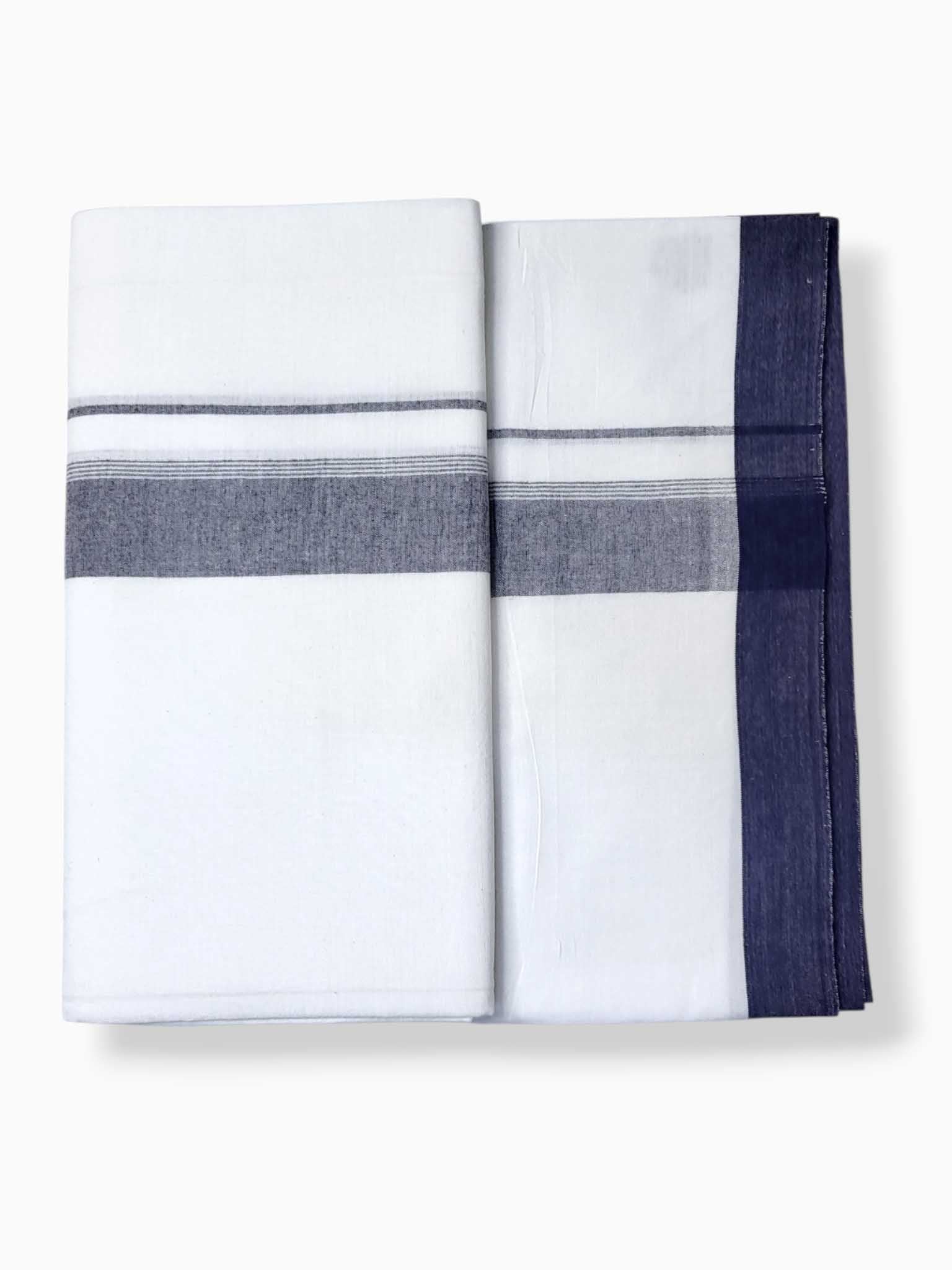 Single Kerala Pure White Mundu/Dhoti