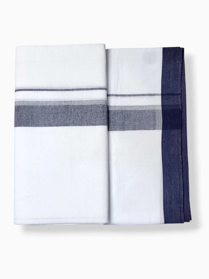 Single Kerala Pure White Mundu/Dhoti