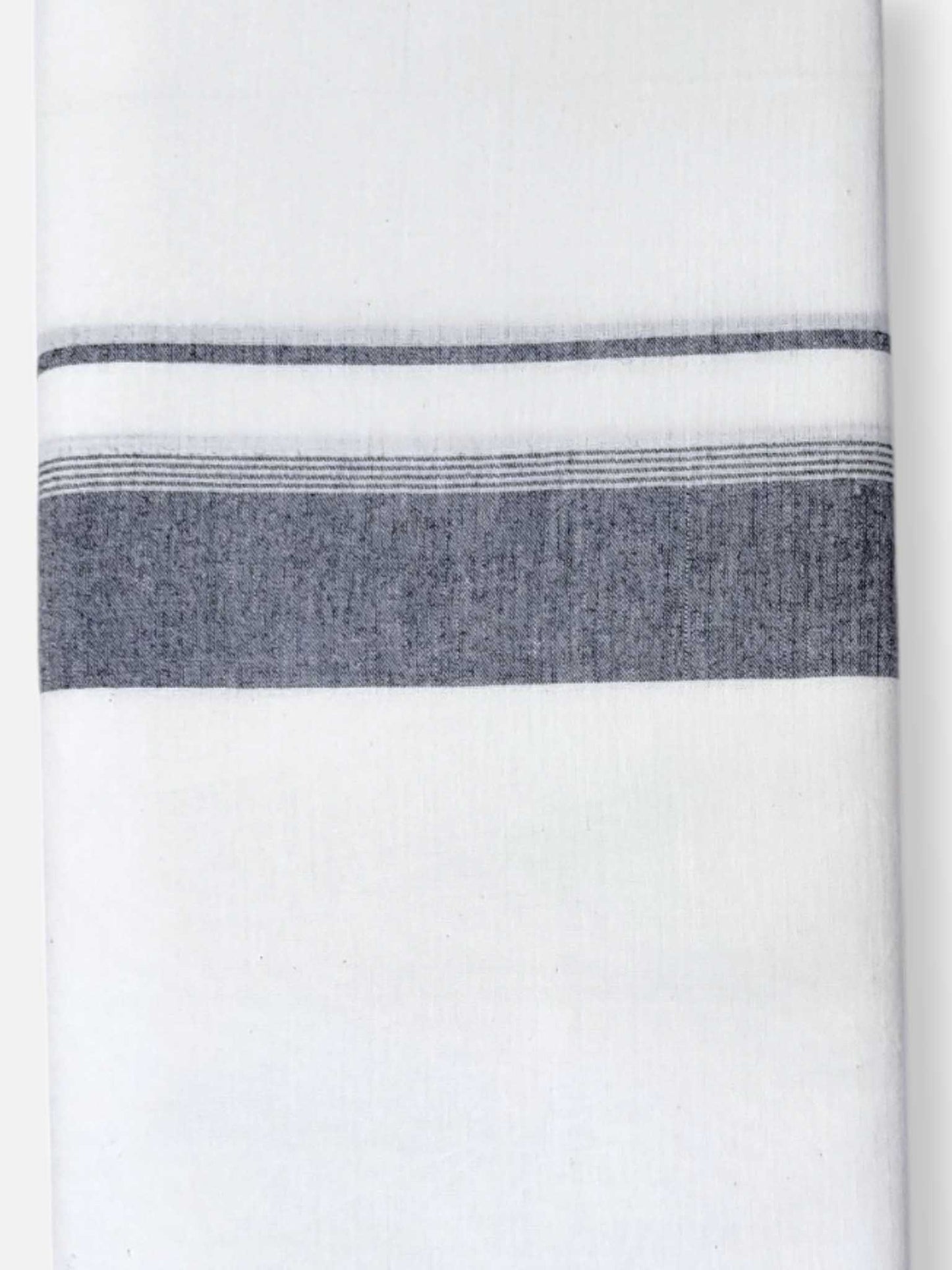 Single Kerala Pure White Mundu/Dhoti