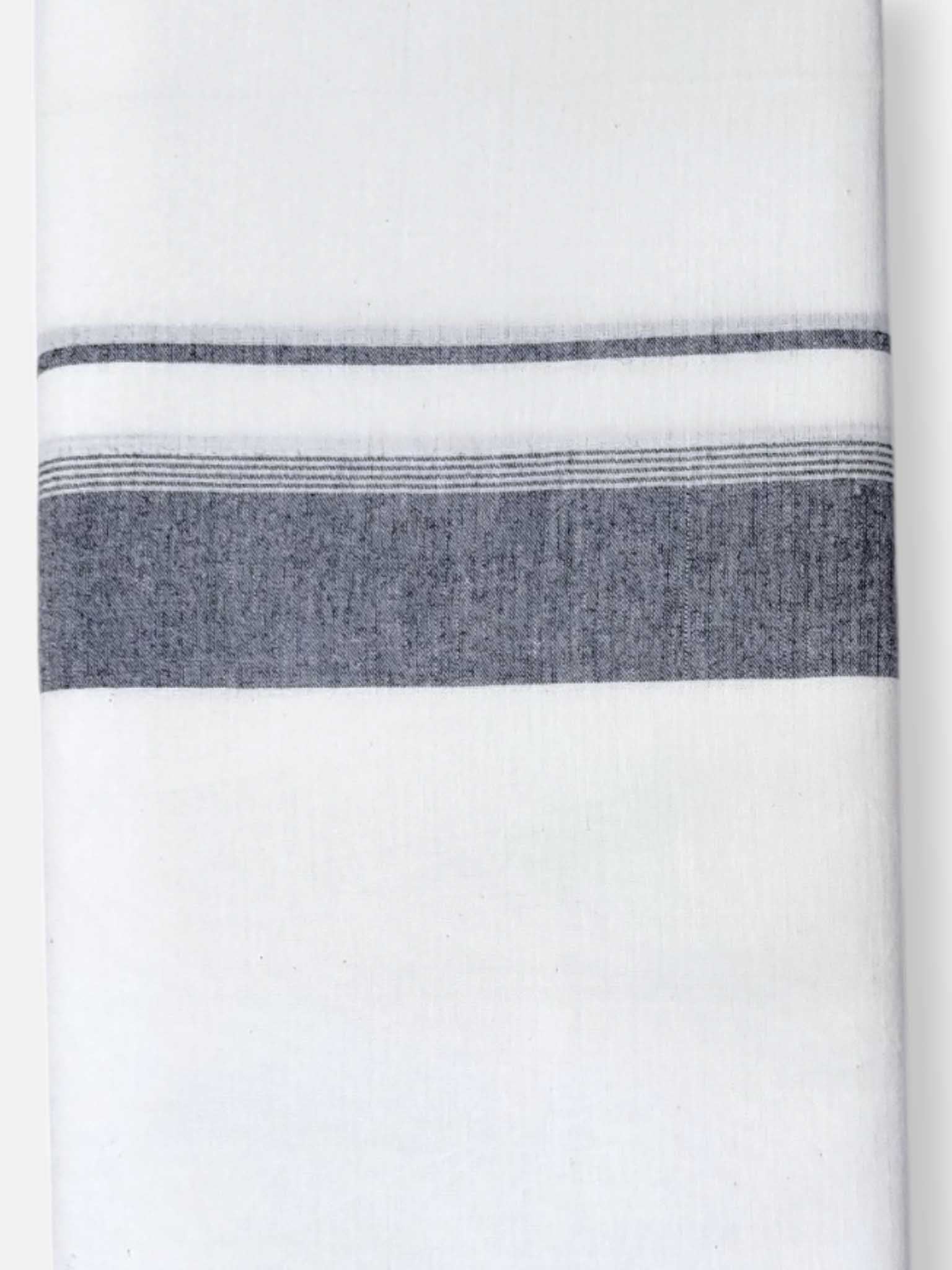 Single Kerala Pure White Mundu/Dhoti