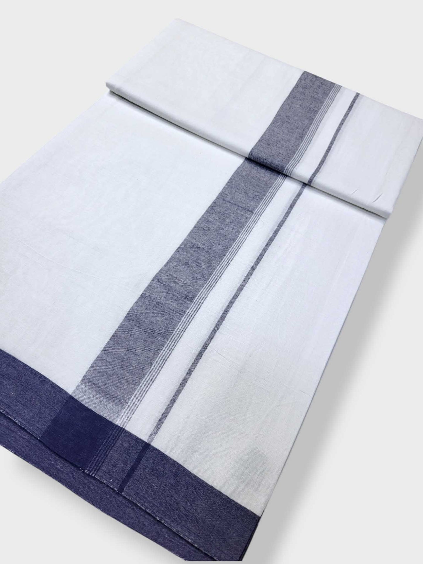 Single Kerala Pure White Mundu/Dhoti