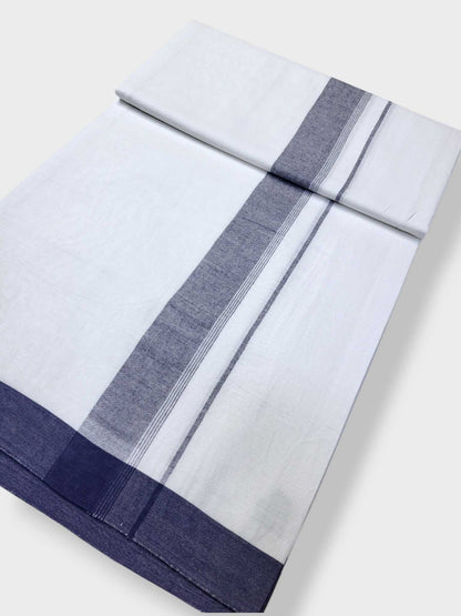 Single Kerala Pure White Mundu/Dhoti