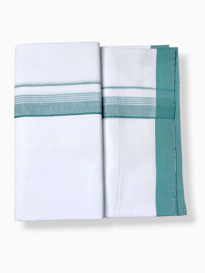 Single Kerala Pure White Mundu/Dhoti