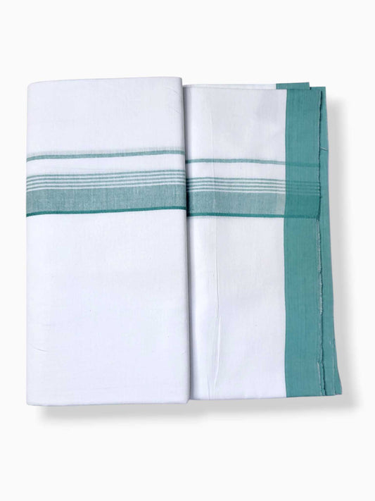 Single Kerala Pure White Mundu/Dhoti