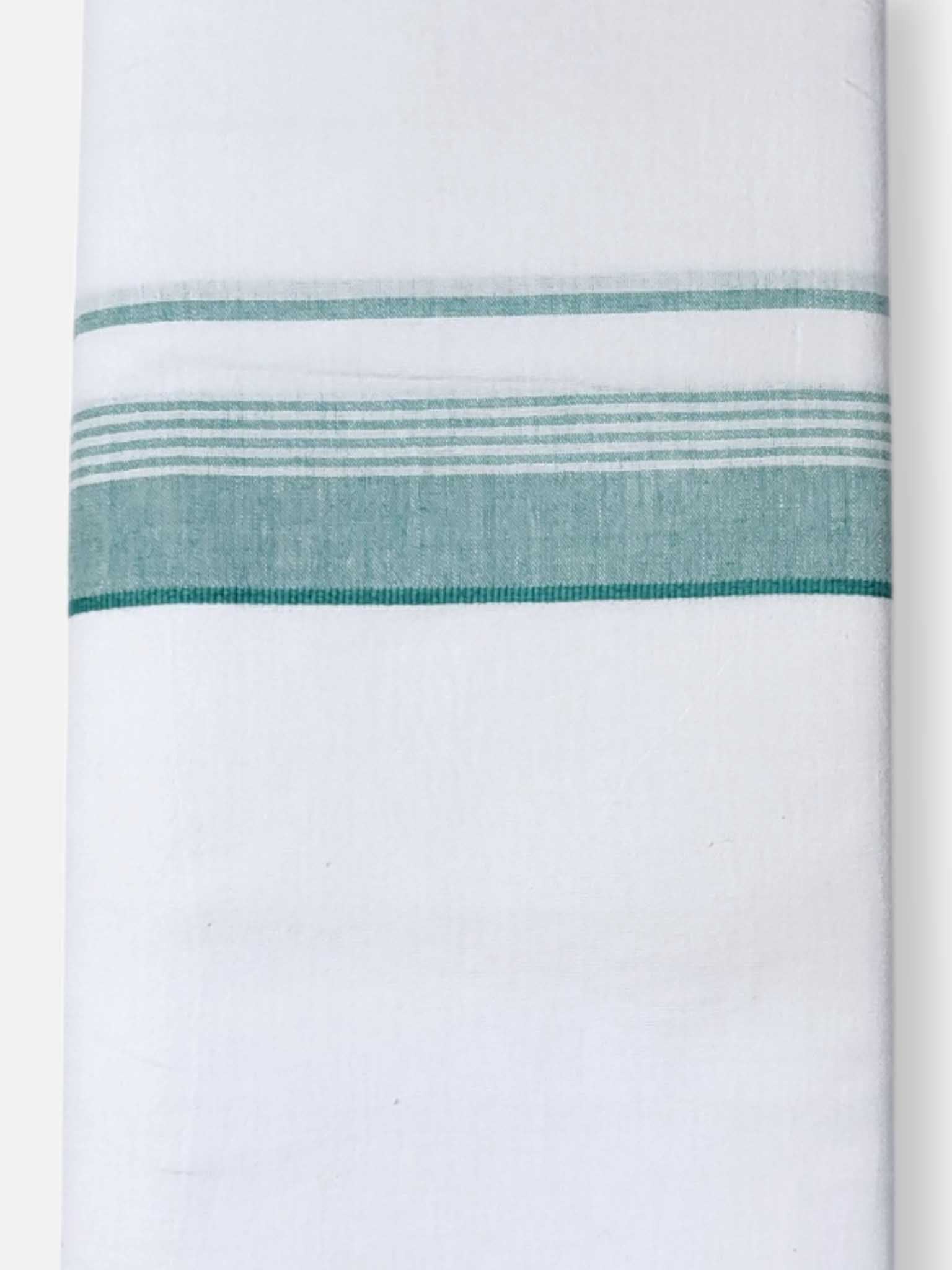 Single Kerala Pure White Mundu/Dhoti