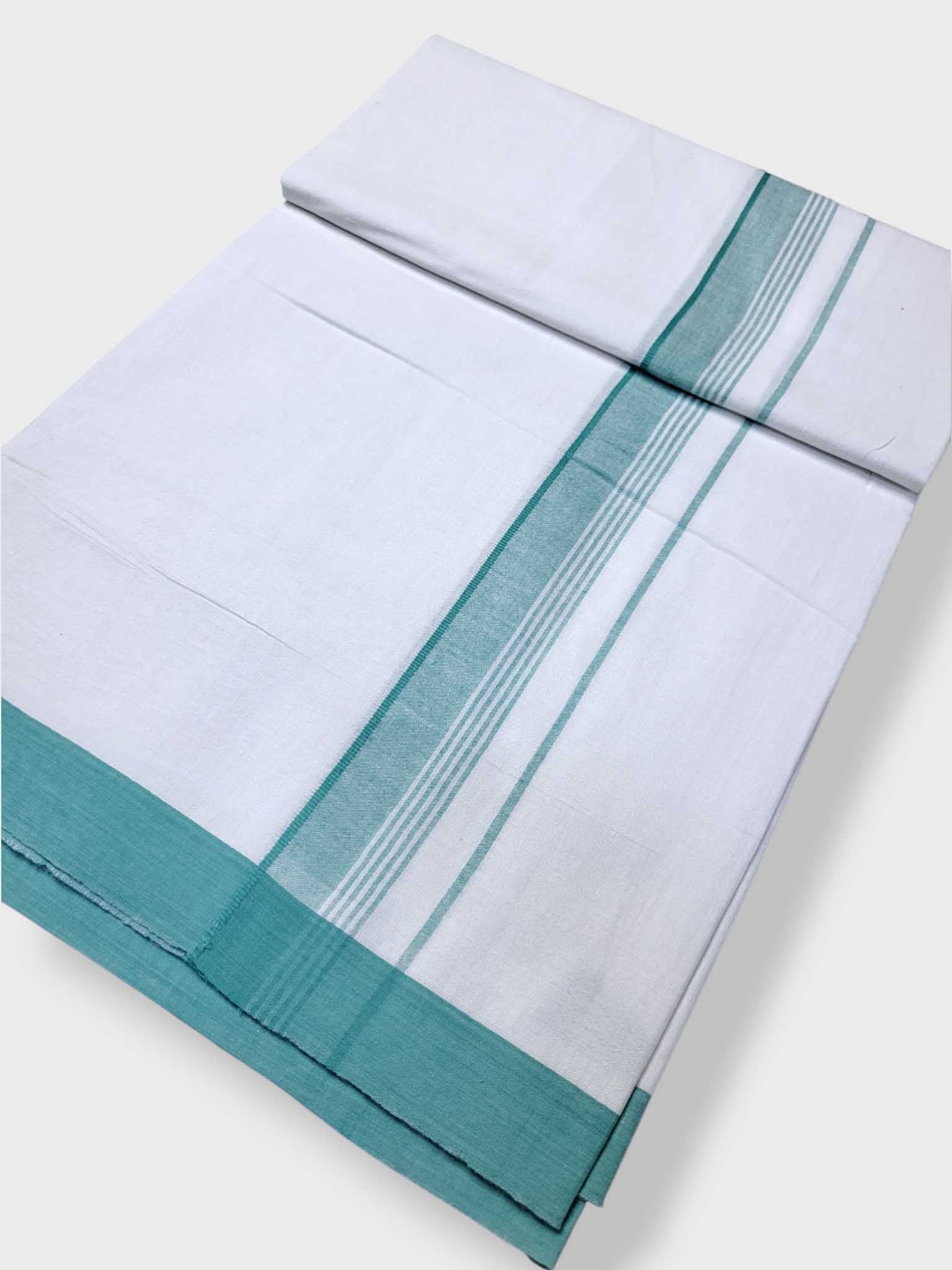 Single Kerala Pure White Mundu/Dhoti