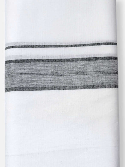 Single Kerala Pure White Mundu/Dhoti