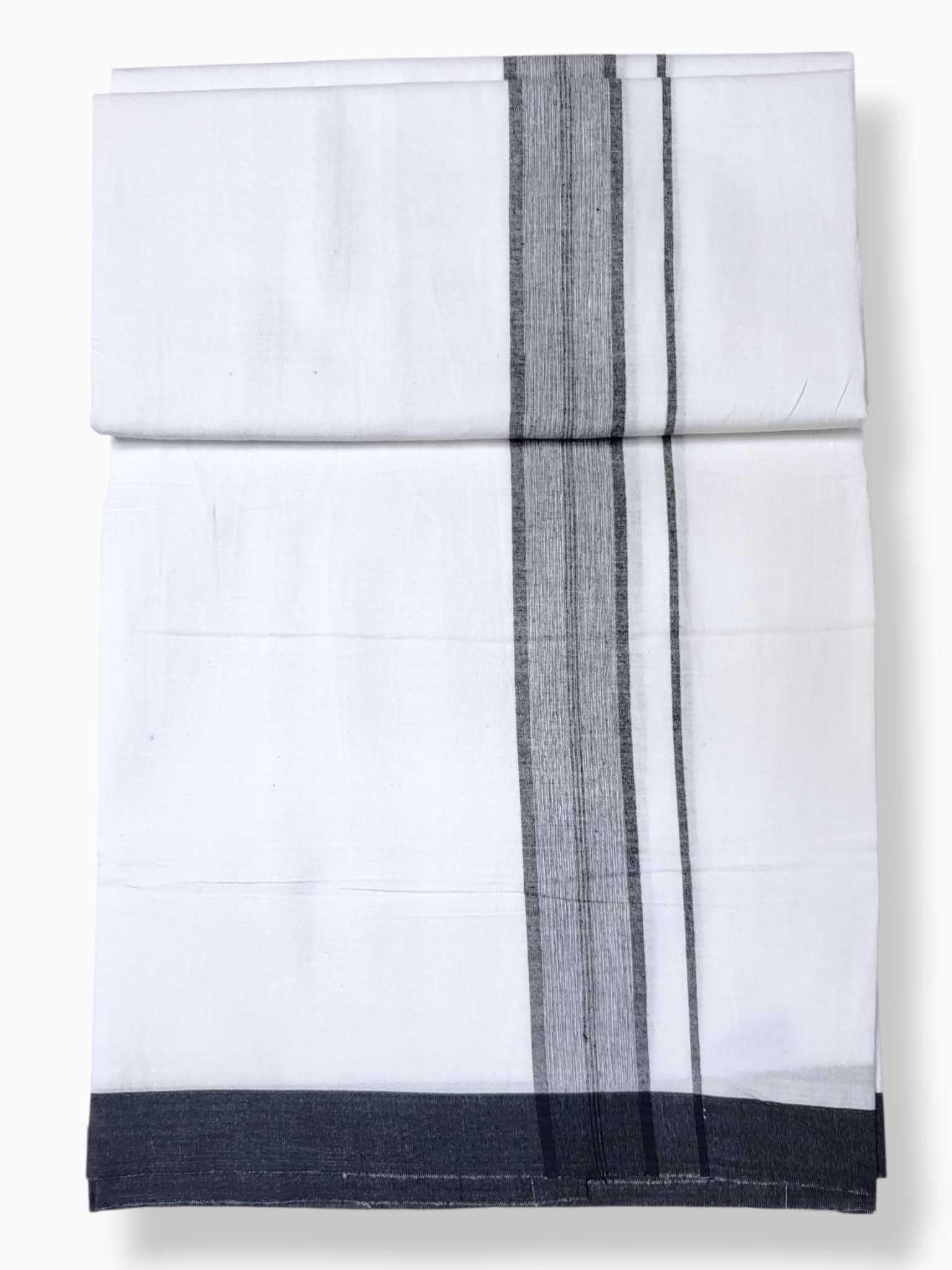 Single Kerala Pure White Mundu/Dhoti