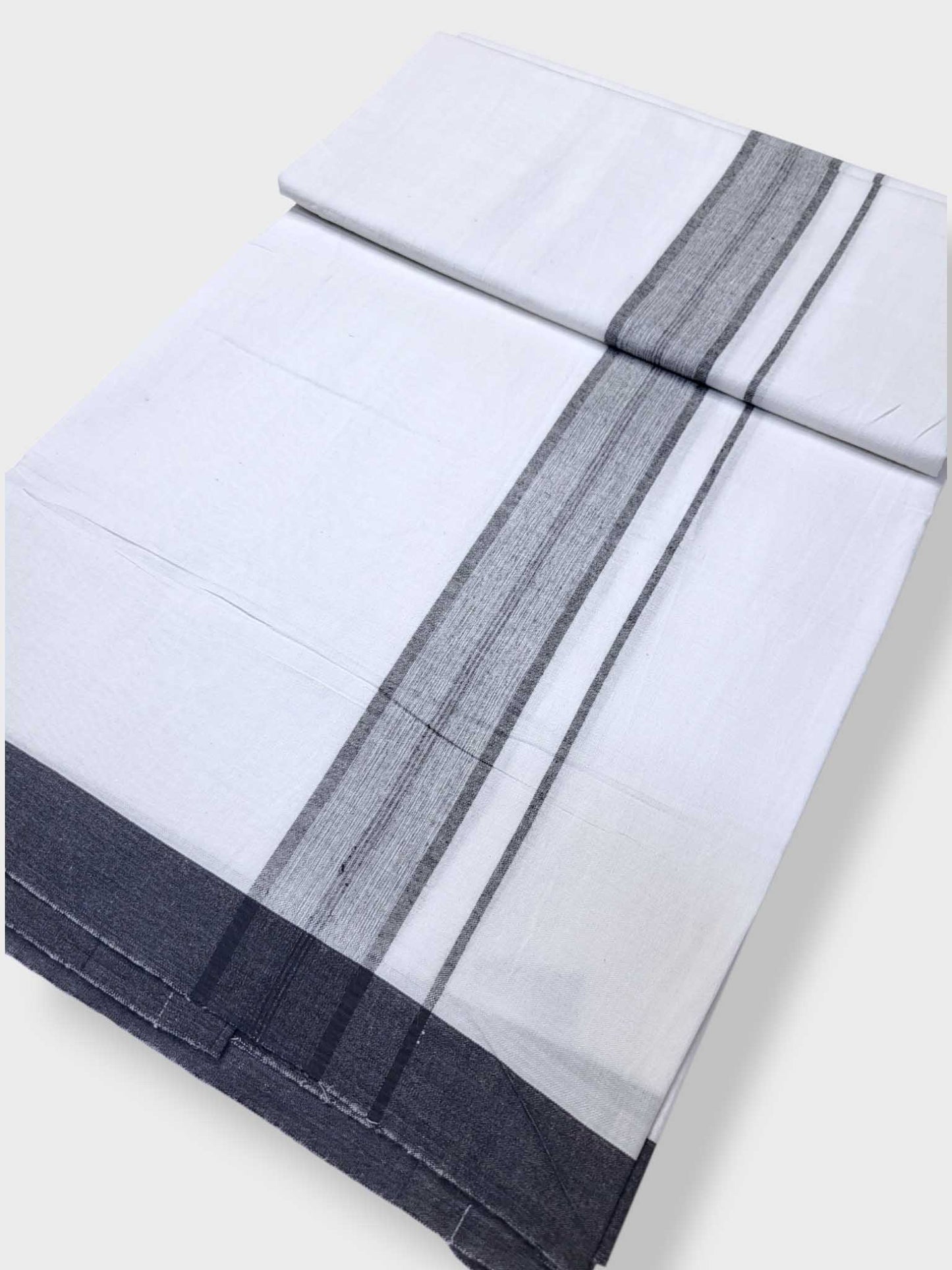 Single Kerala Pure White Mundu/Dhoti