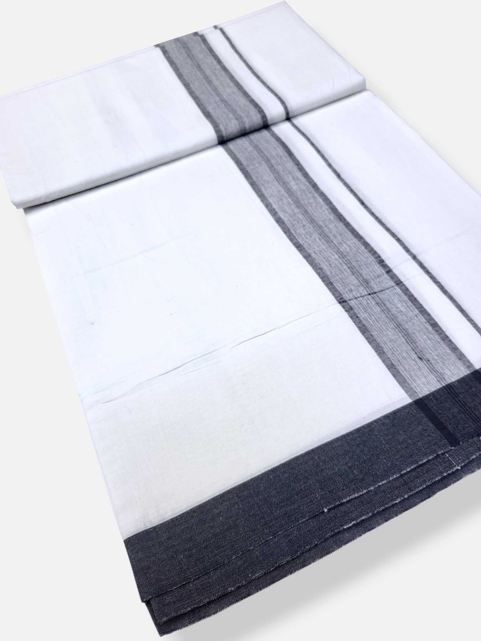 Single Kerala Pure White Mundu/Dhoti