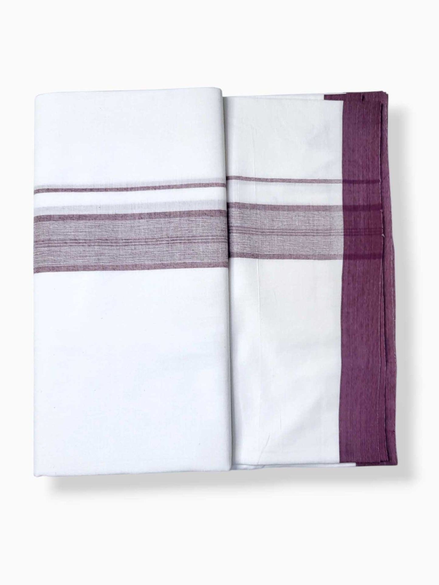 Single Kerala Pure White Mundu/Dhoti