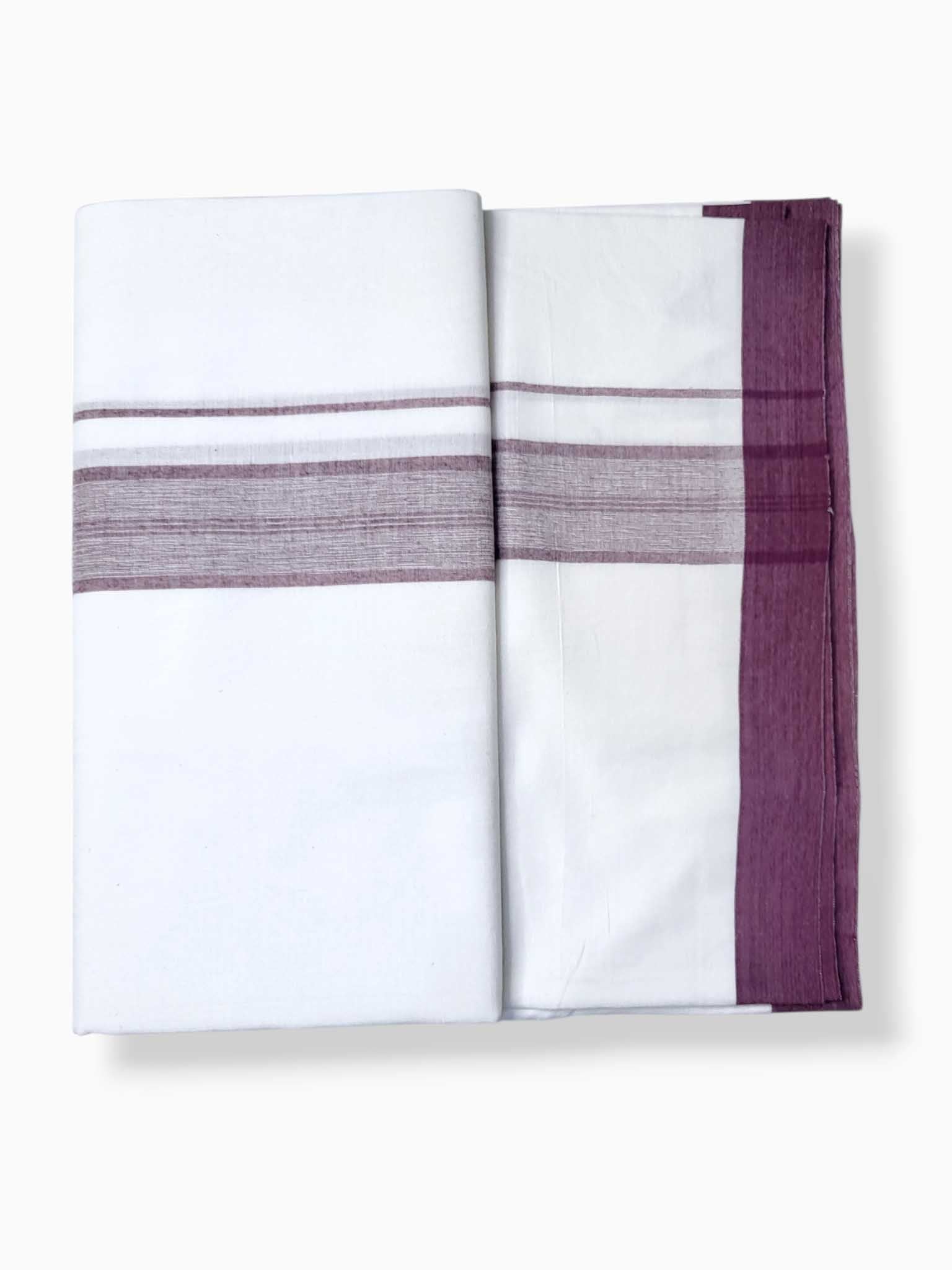 Single Kerala Pure White Mundu/Dhoti