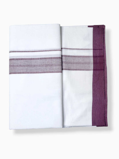 Single Kerala Pure White Mundu/Dhoti