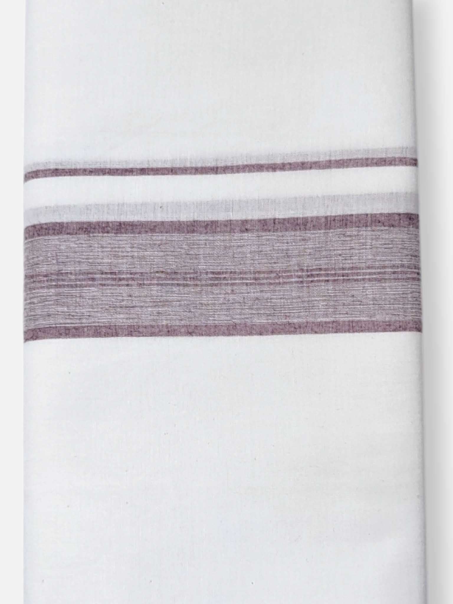 Single Kerala Pure White Mundu/Dhoti