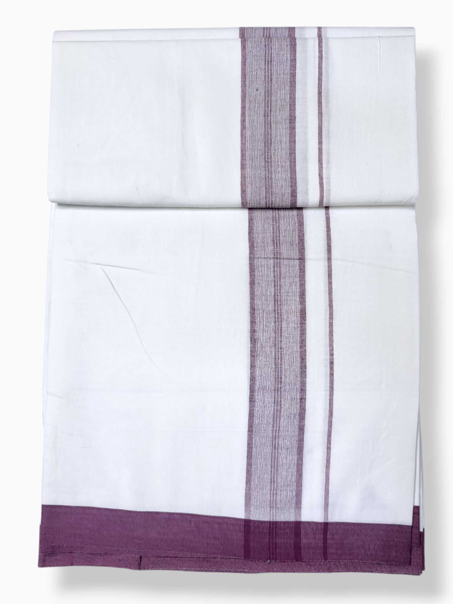 Single Kerala Pure White Mundu/Dhoti