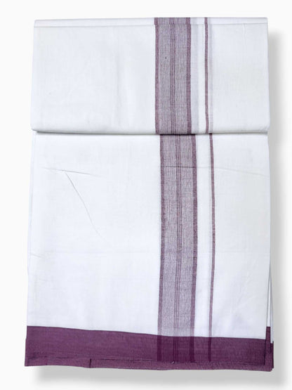 Single Kerala Pure White Mundu/Dhoti