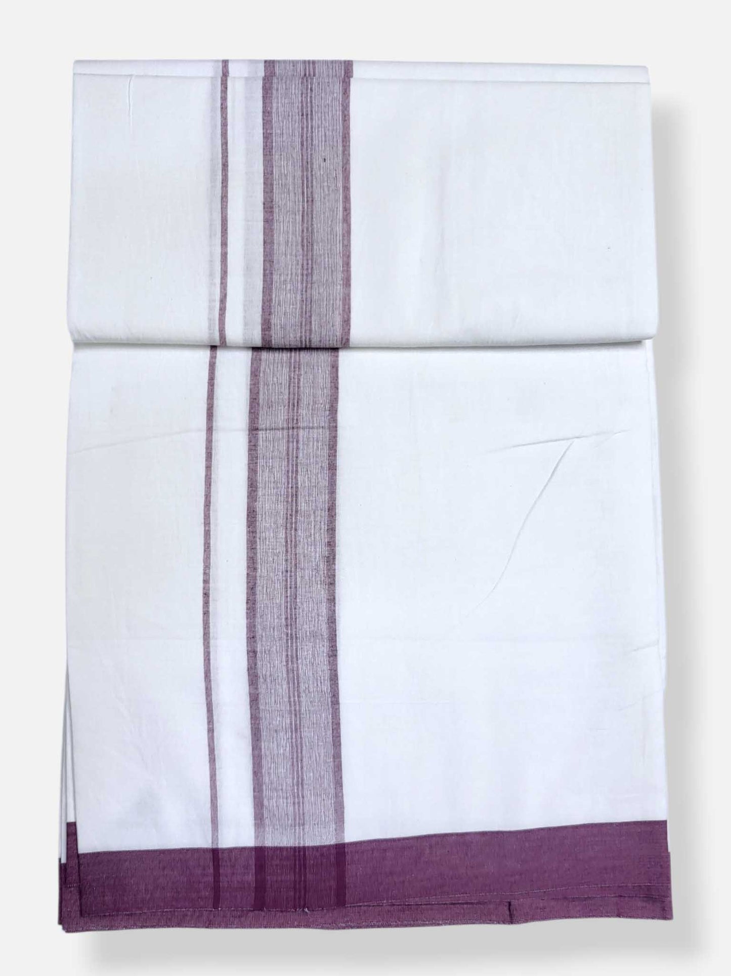 Single Kerala Pure White Mundu/Dhoti