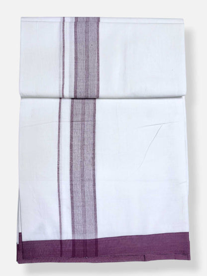 Single Kerala Pure White Mundu/Dhoti