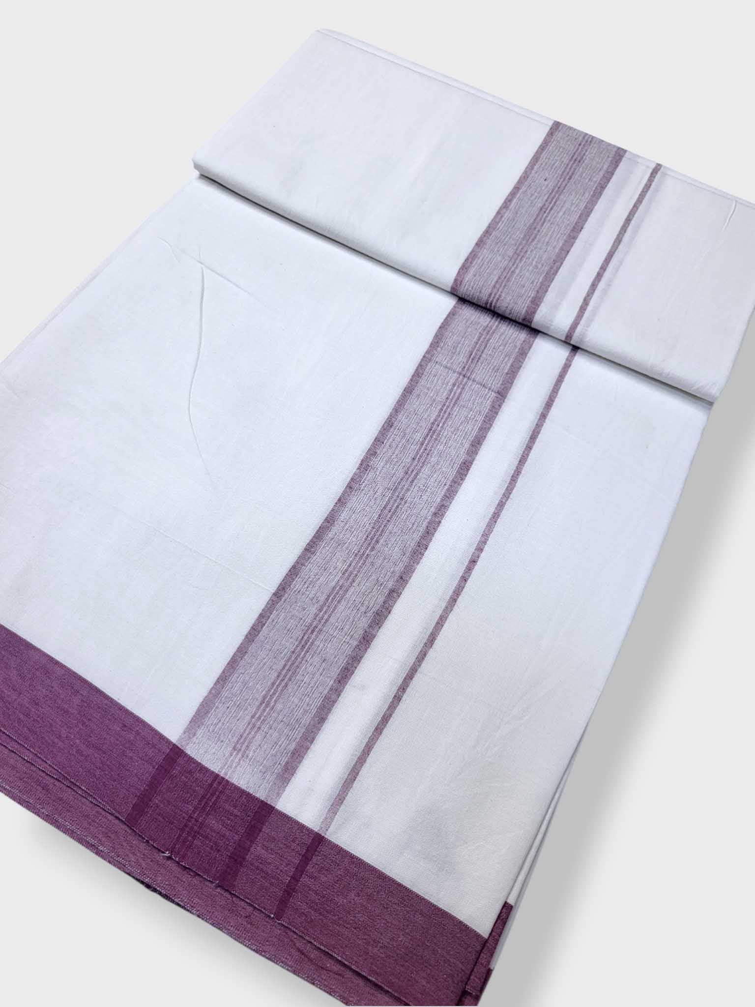 Single Kerala Pure White Mundu/Dhoti
