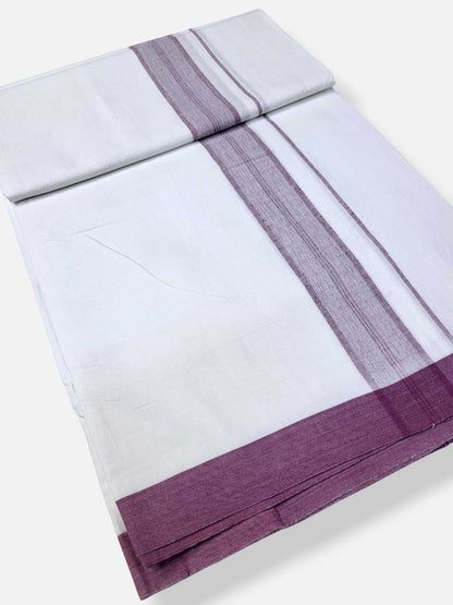 Single Kerala Pure White Mundu/Dhoti