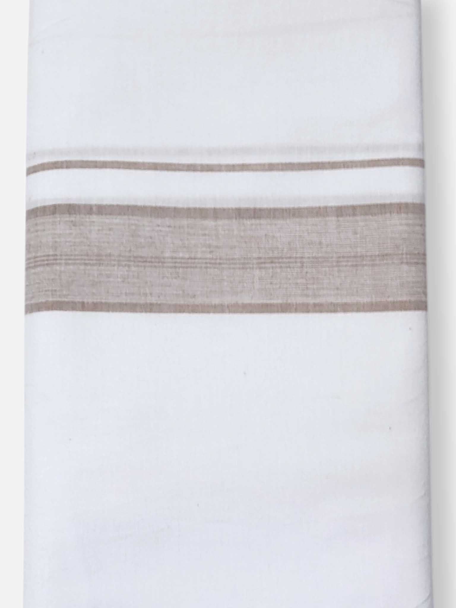 Single Kerala Pure White Mundu/Dhoti