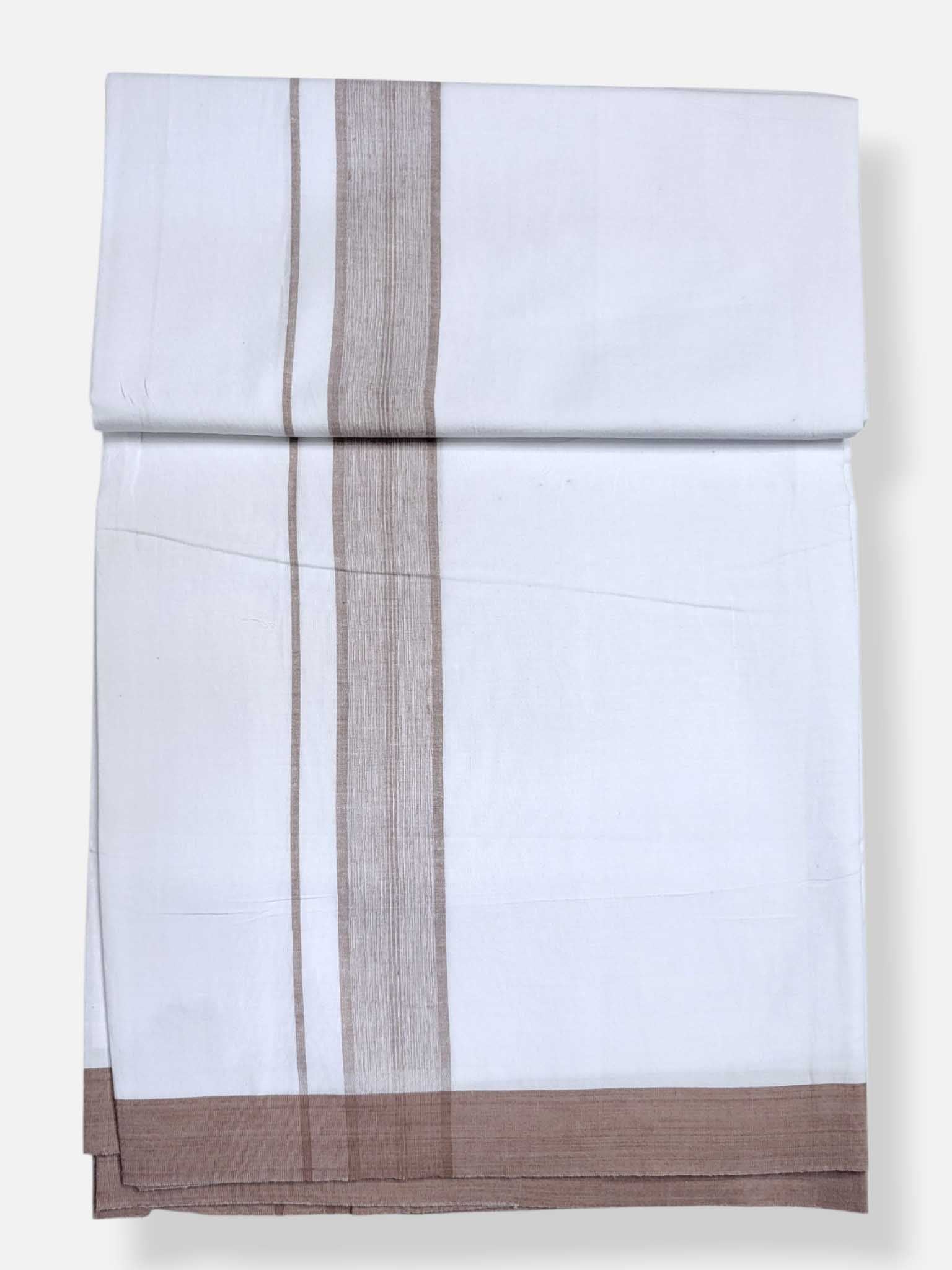Single Kerala Pure White Mundu/Dhoti
