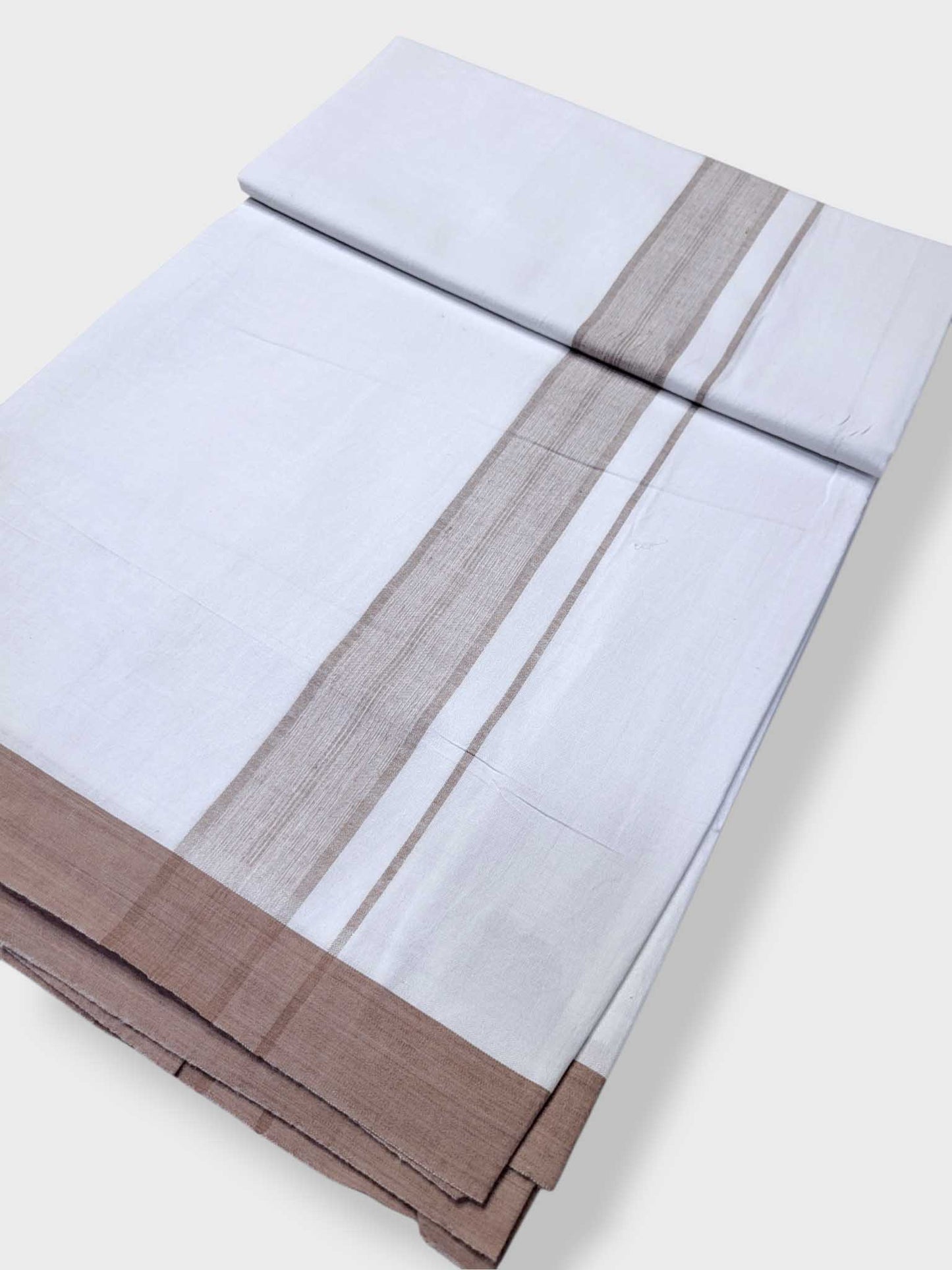 Single Kerala Pure White Mundu/Dhoti