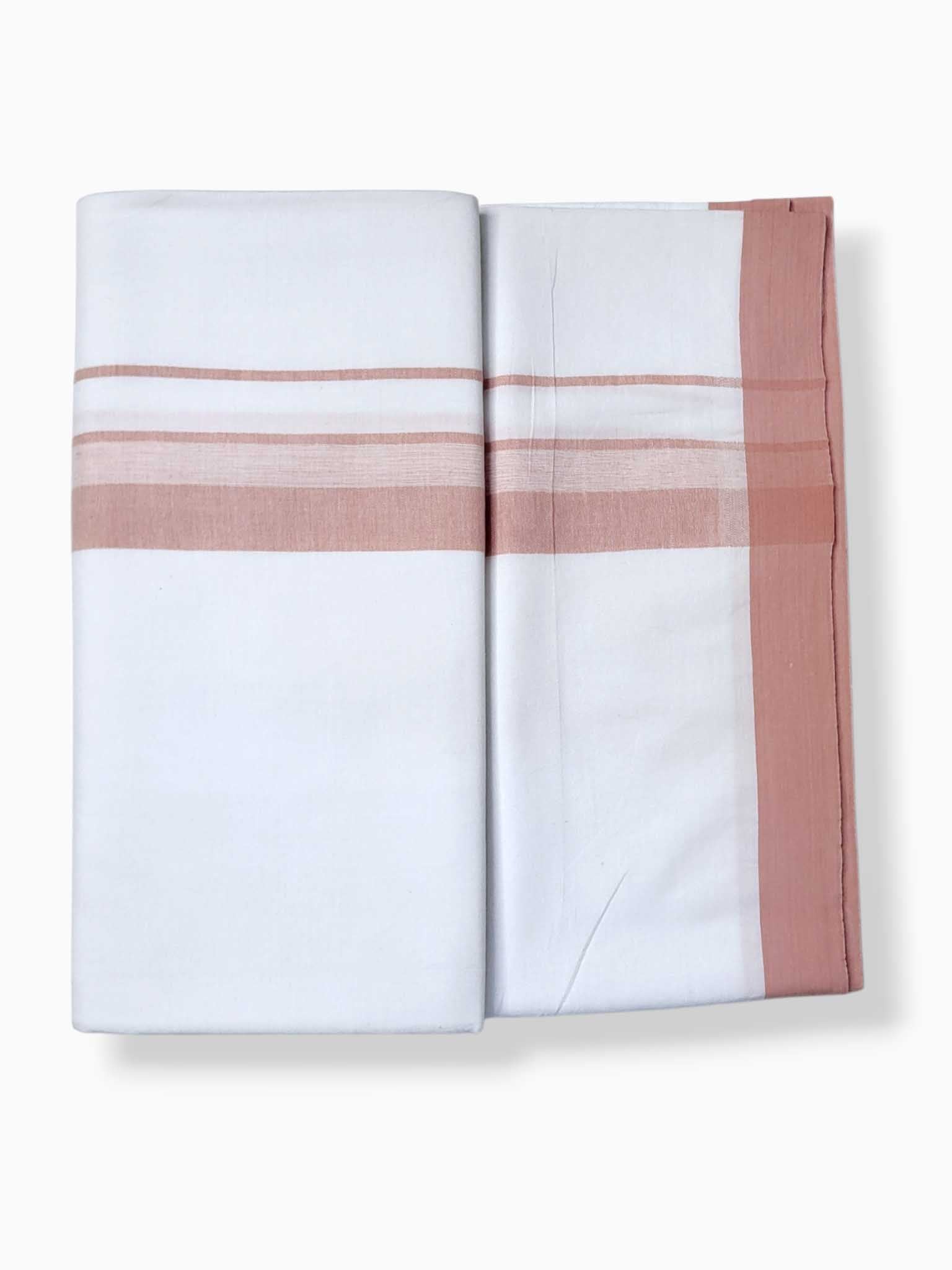 Single Kerala Pure White Mundu/Dhoti