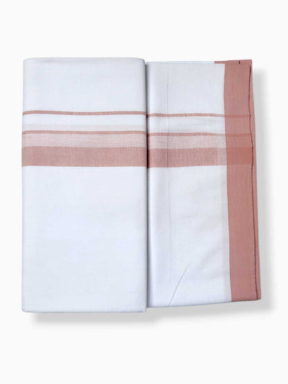 Single Kerala Pure White Mundu/Dhoti