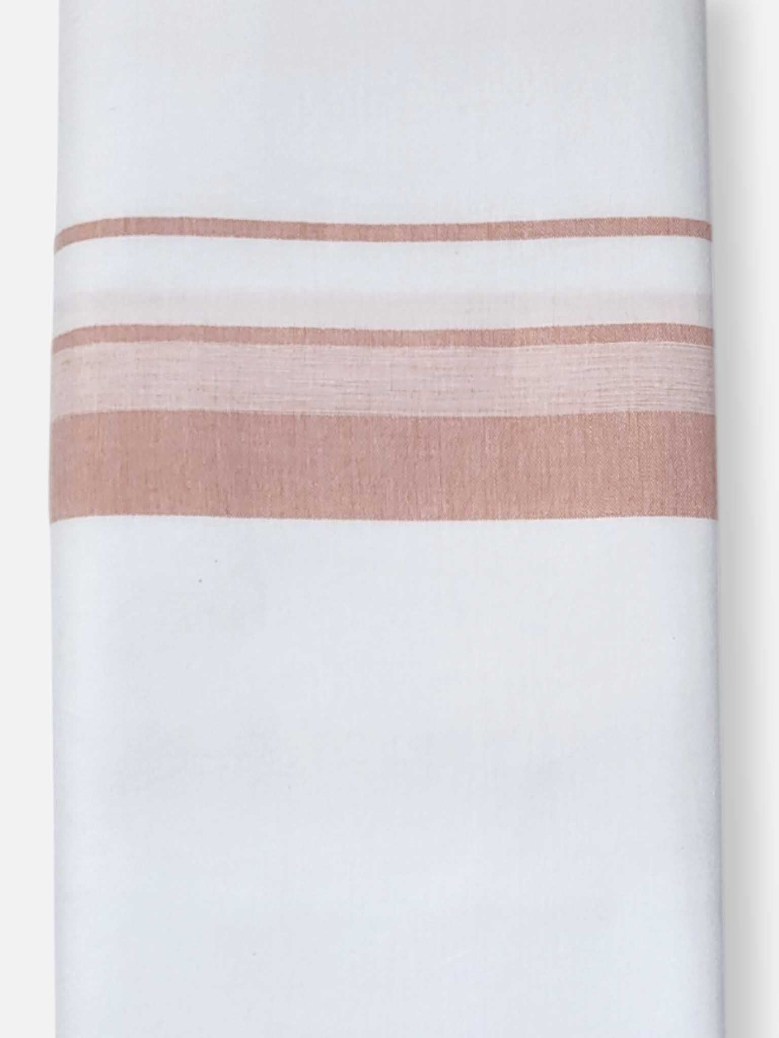 Single Kerala Pure White Mundu/Dhoti