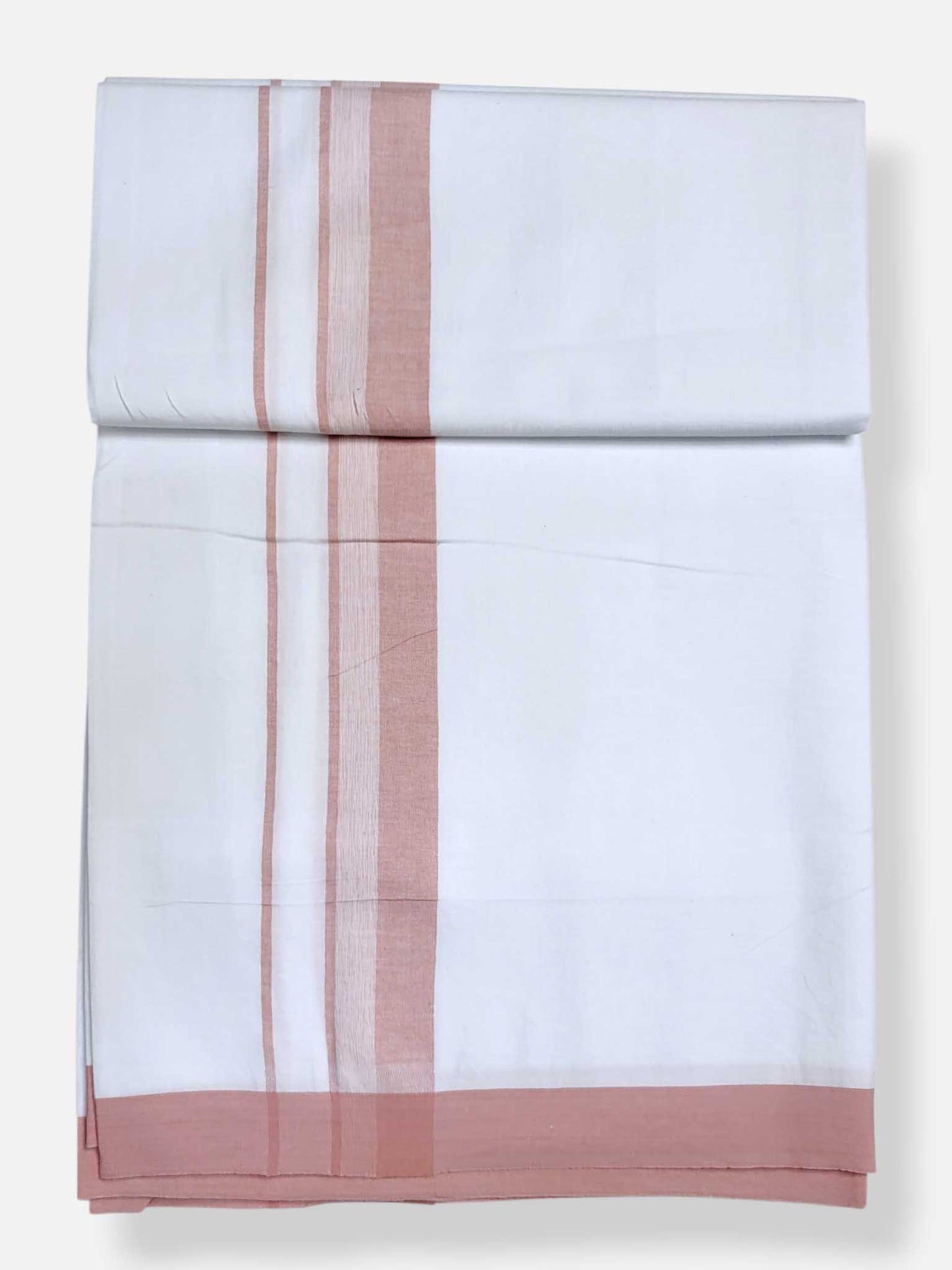 Single Kerala Pure White Mundu/Dhoti