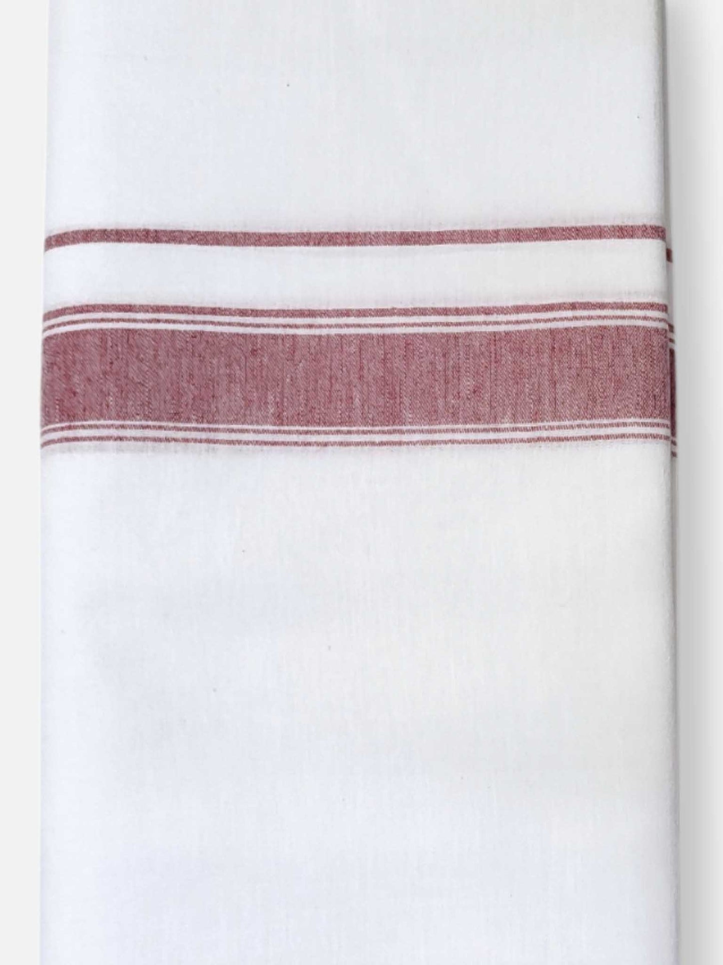 Single Kerala Pure White Mundu/Dhoti