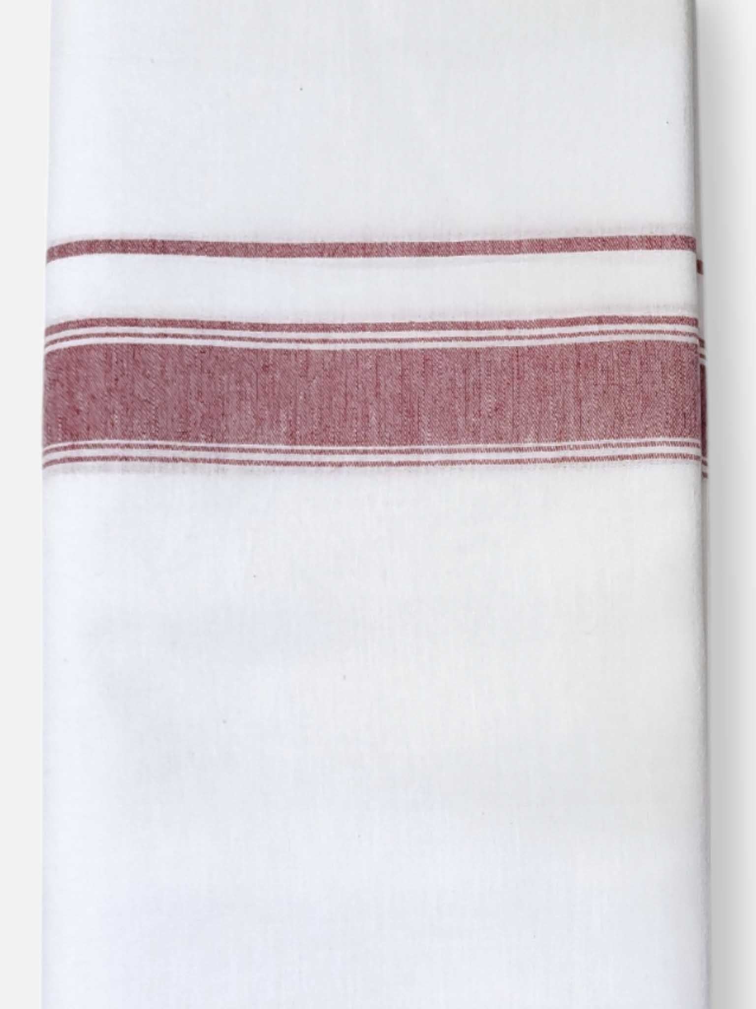 Single Kerala Pure White Mundu/Dhoti
