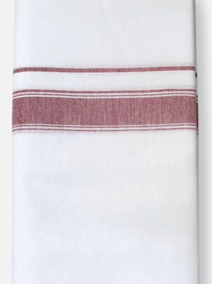Single Kerala Pure White Mundu/Dhoti