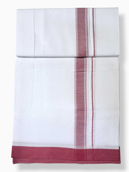 Single Kerala Pure White Mundu/Dhoti