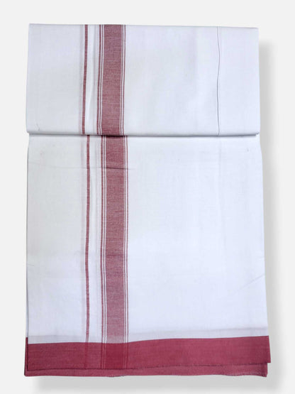 Single Kerala Pure White Mundu/Dhoti