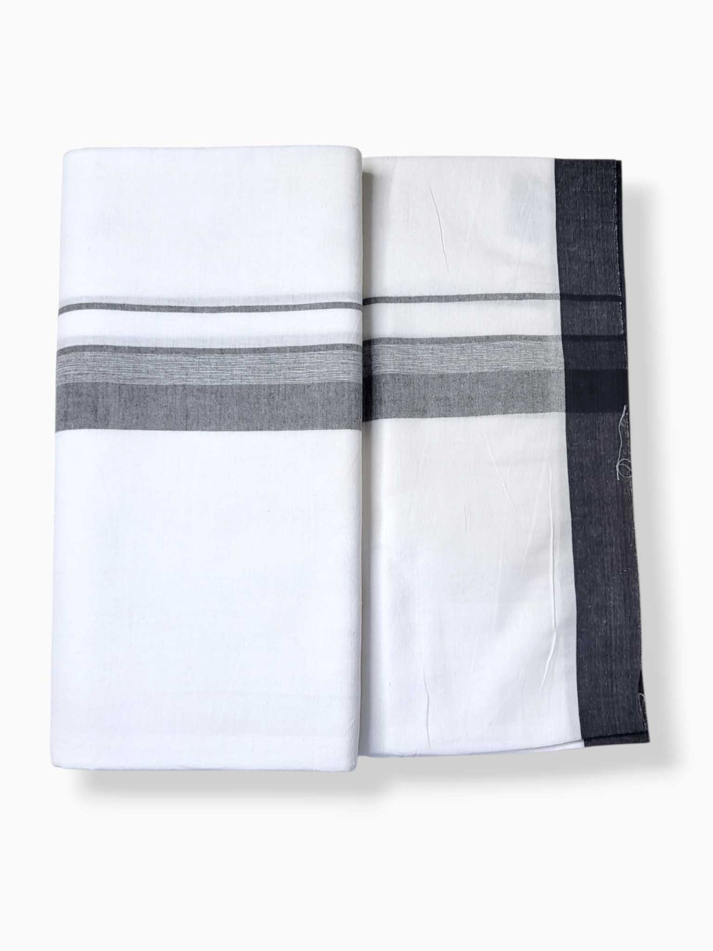 Single Kerala Pure White Mundu/Dhoti